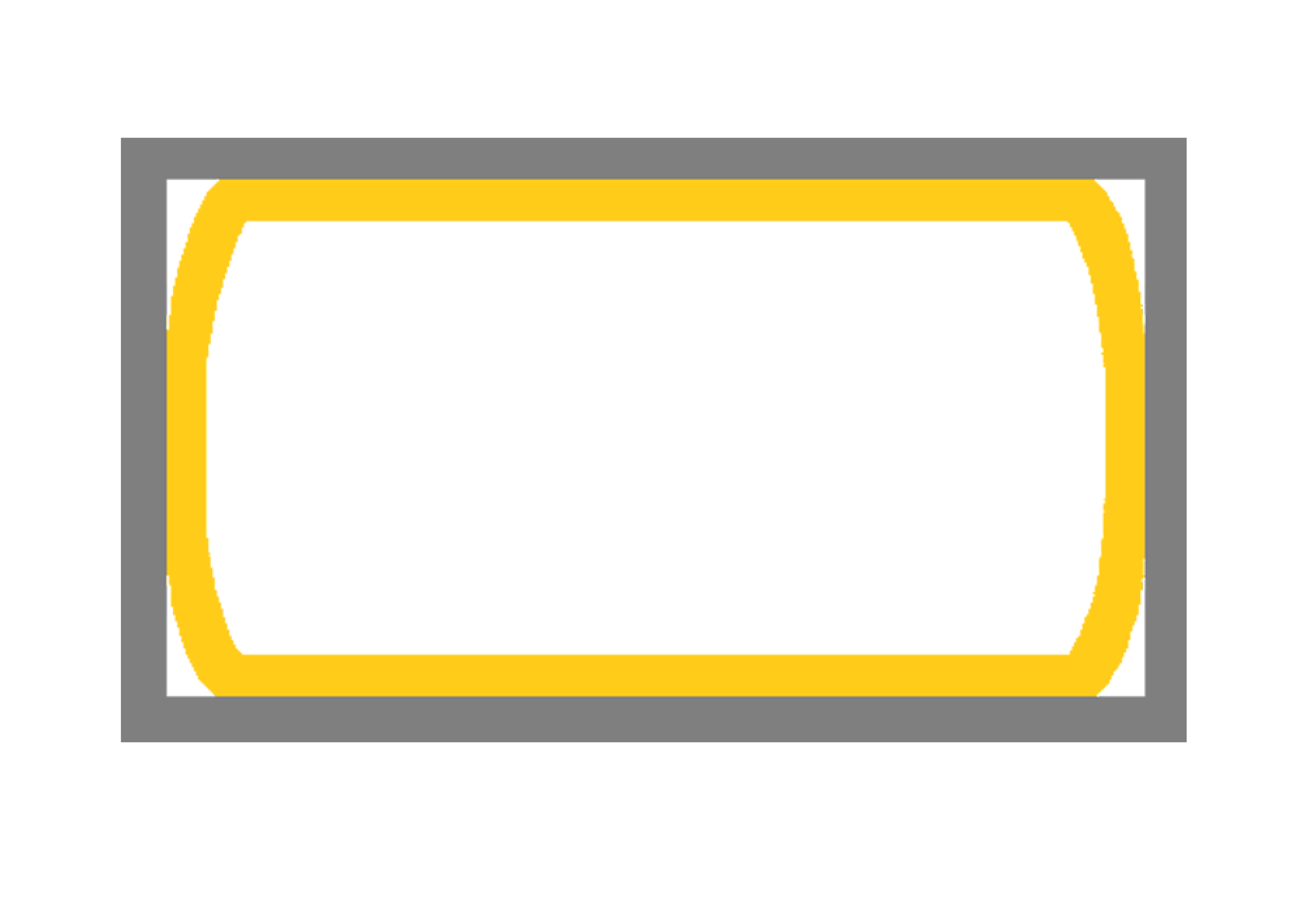An Icon of a container with a yellow wall.