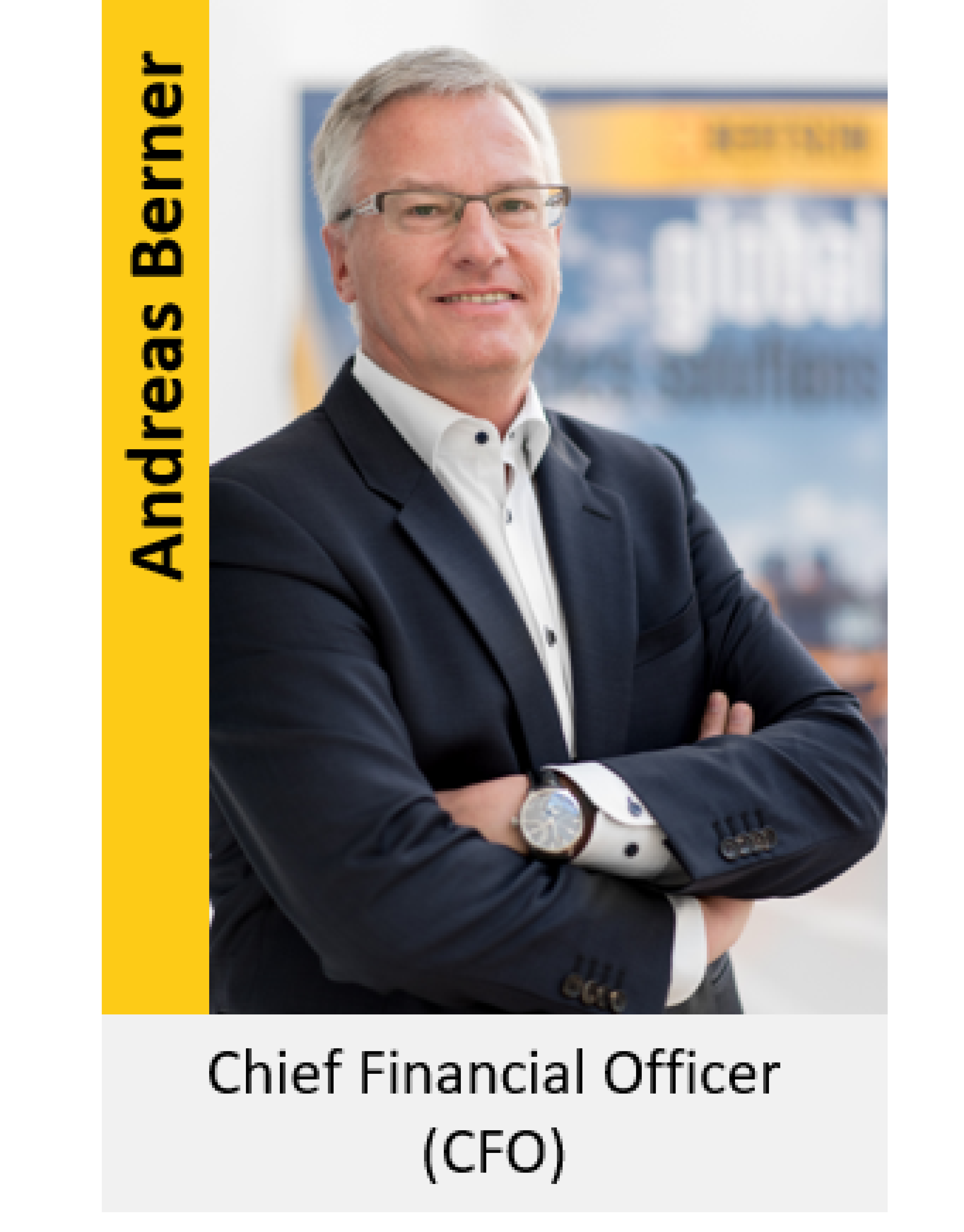 Portrait of Andreas Berner CFO