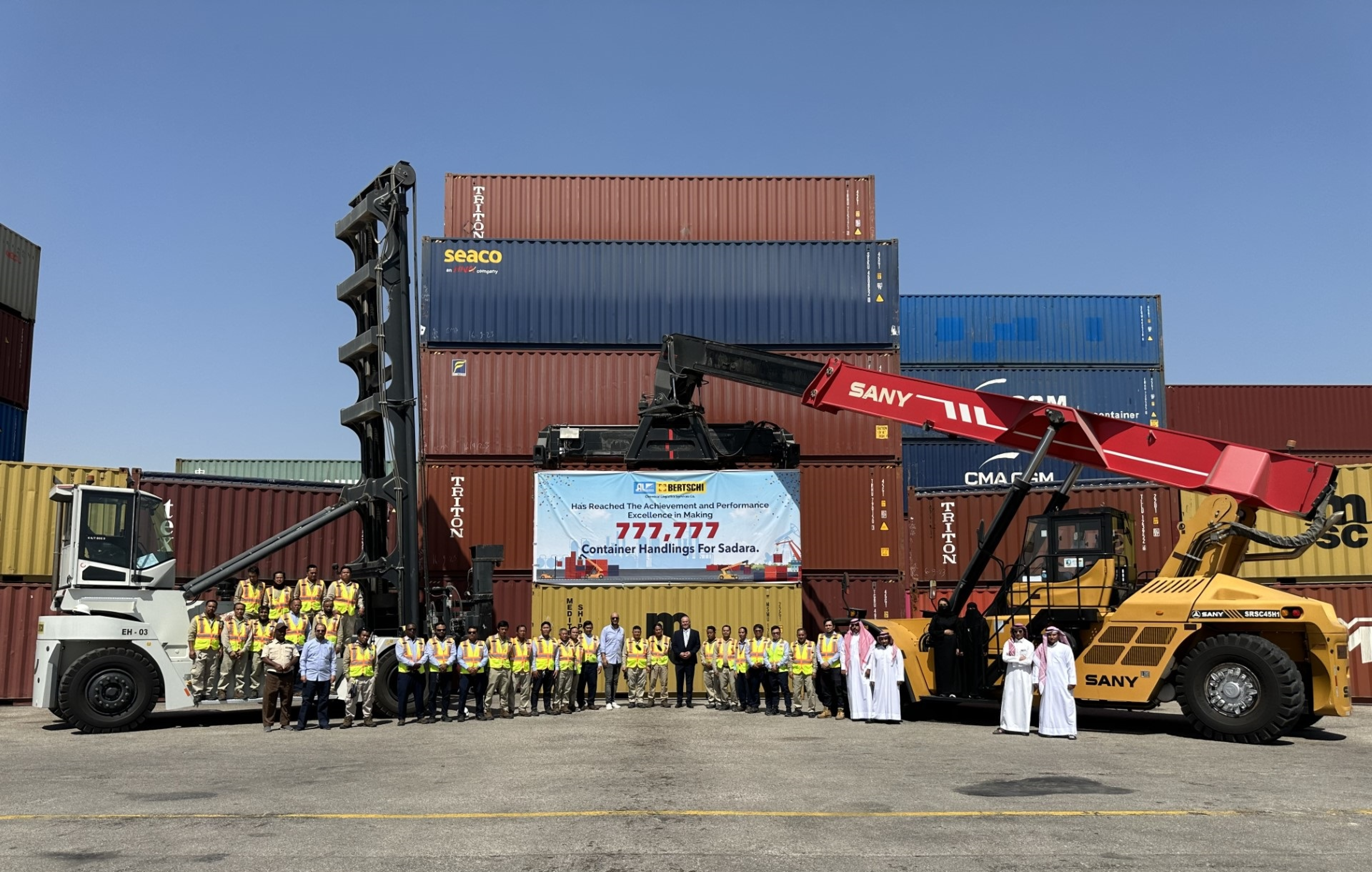 Celebrating 777,777 Safe Container Handlings