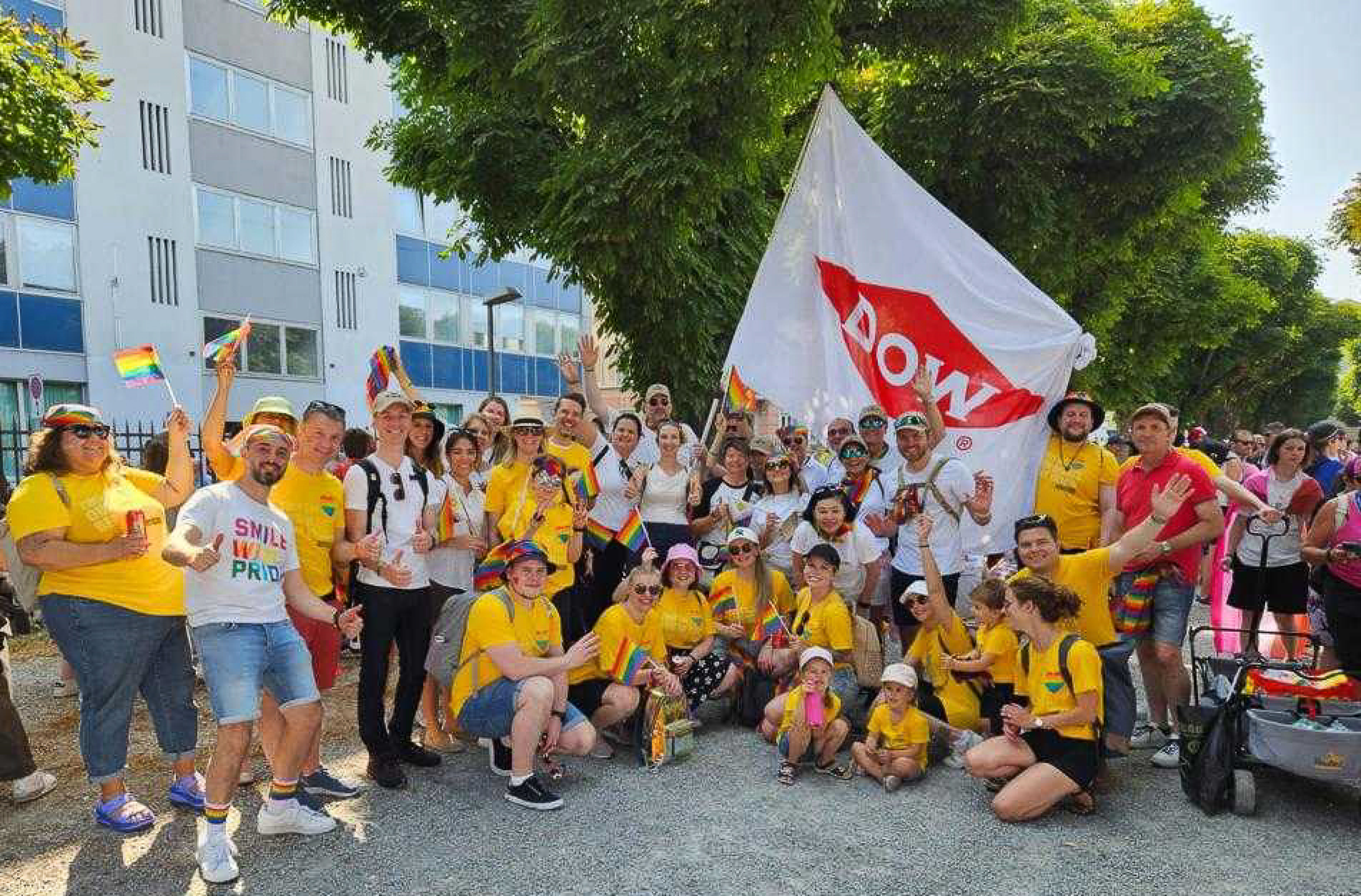 Bertschi and Dow Employees at Zurich Pride 2023