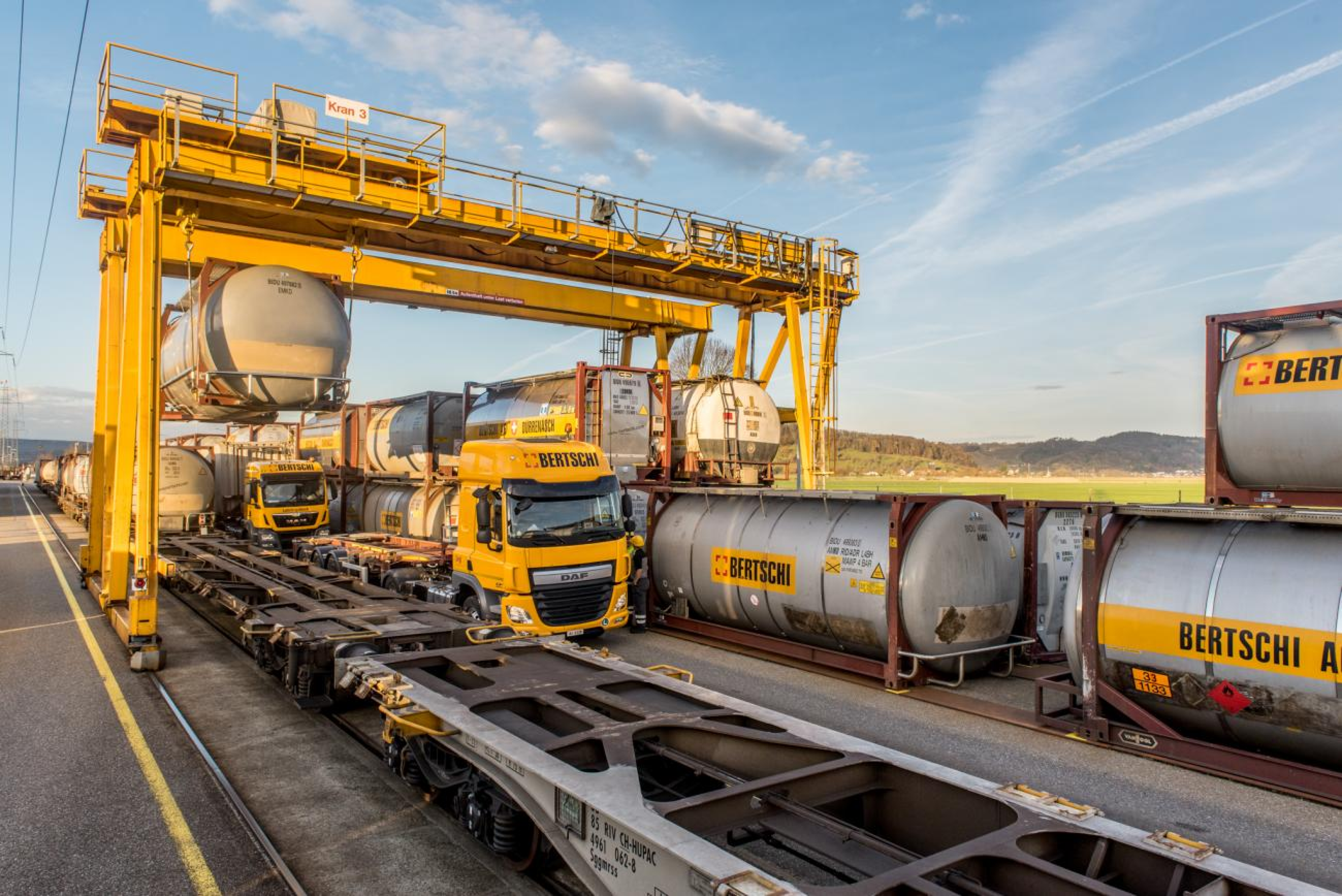Bertschi Terminal Birrfeld with Truck