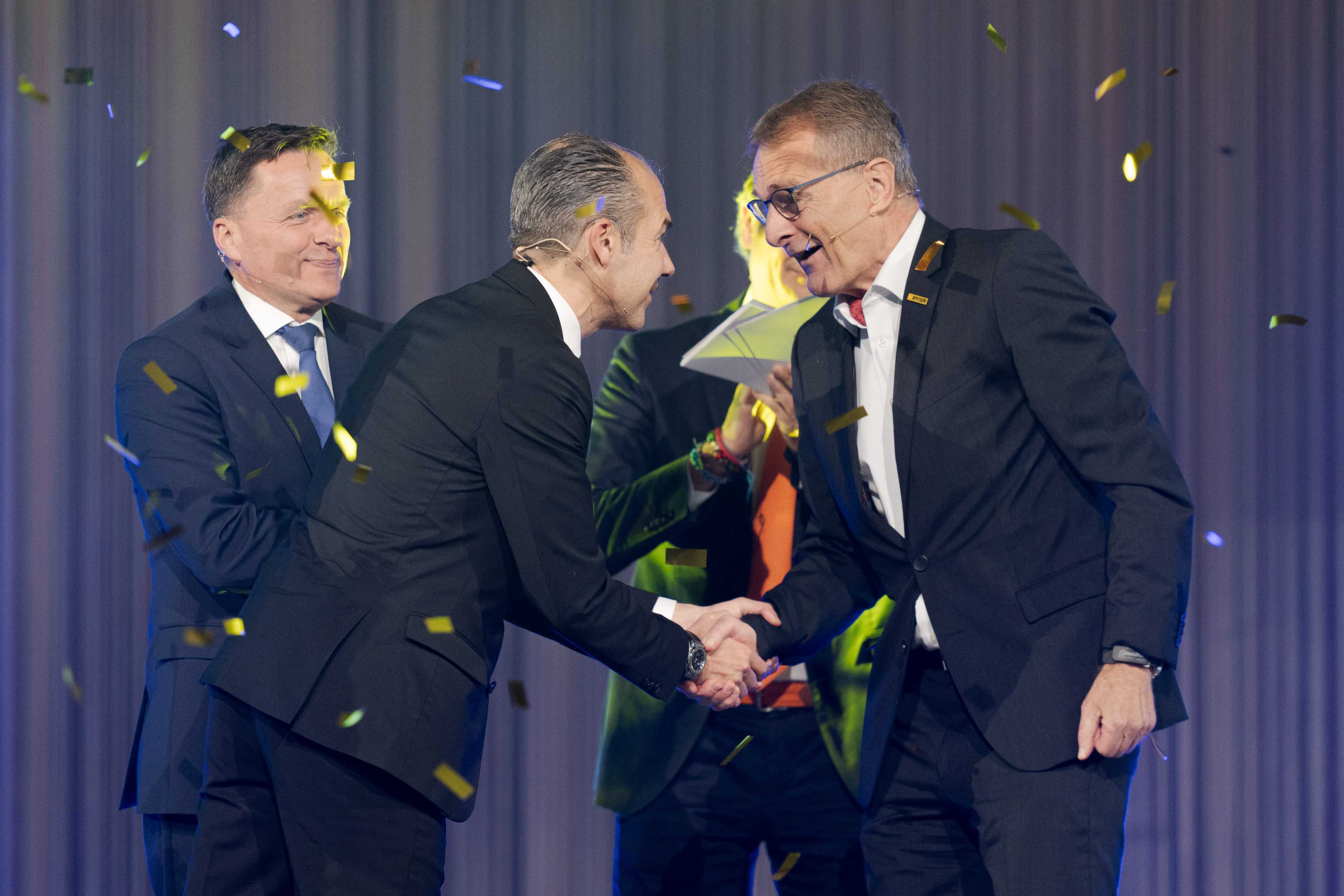 Hans-Jörg Bertschi at the Prix SVC Ceremony as winner 