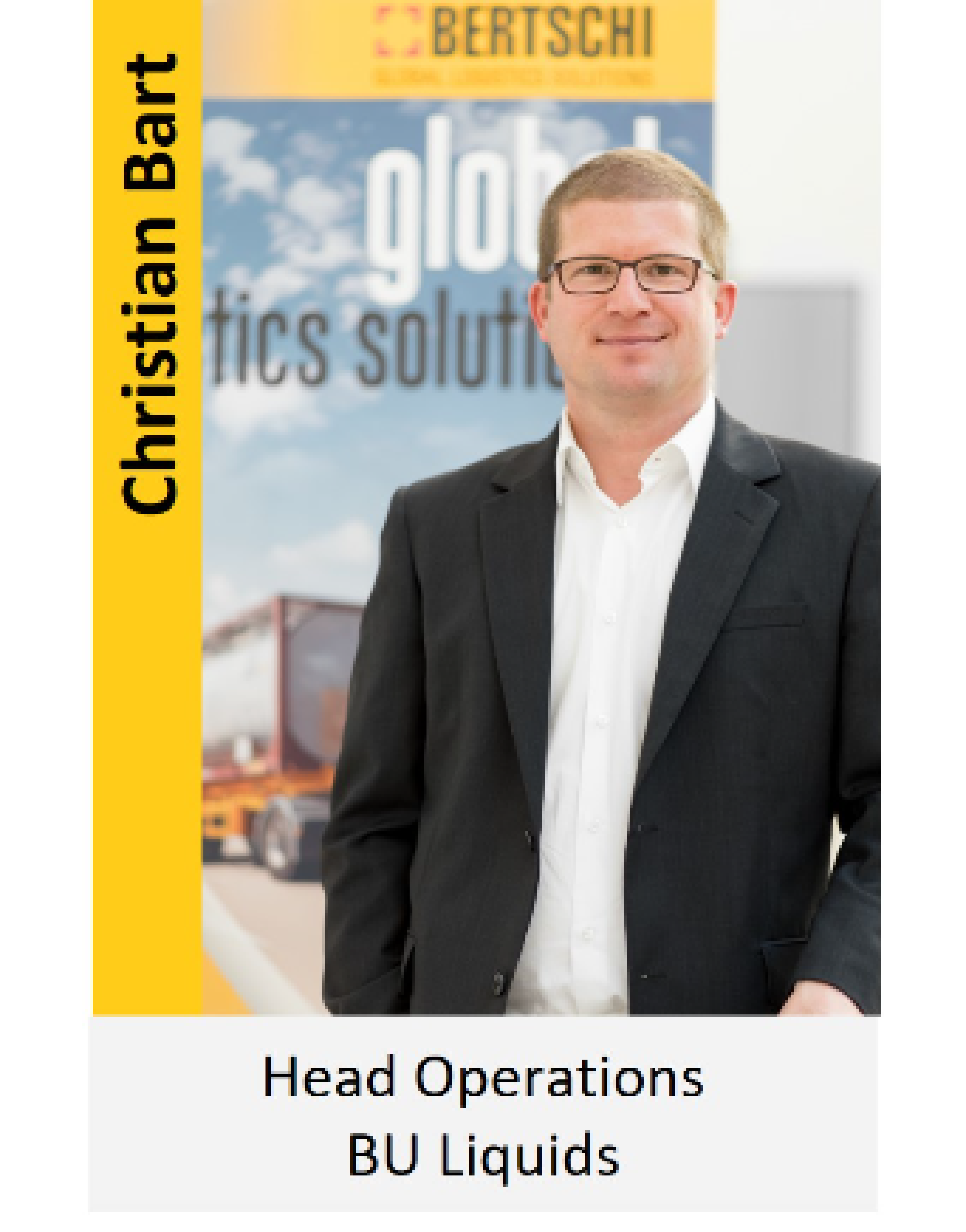 Portrait of Christian Bart Head Operations BU Liquids