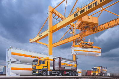 Dry Bulk Container Handling at DKT Duisburg (DE)