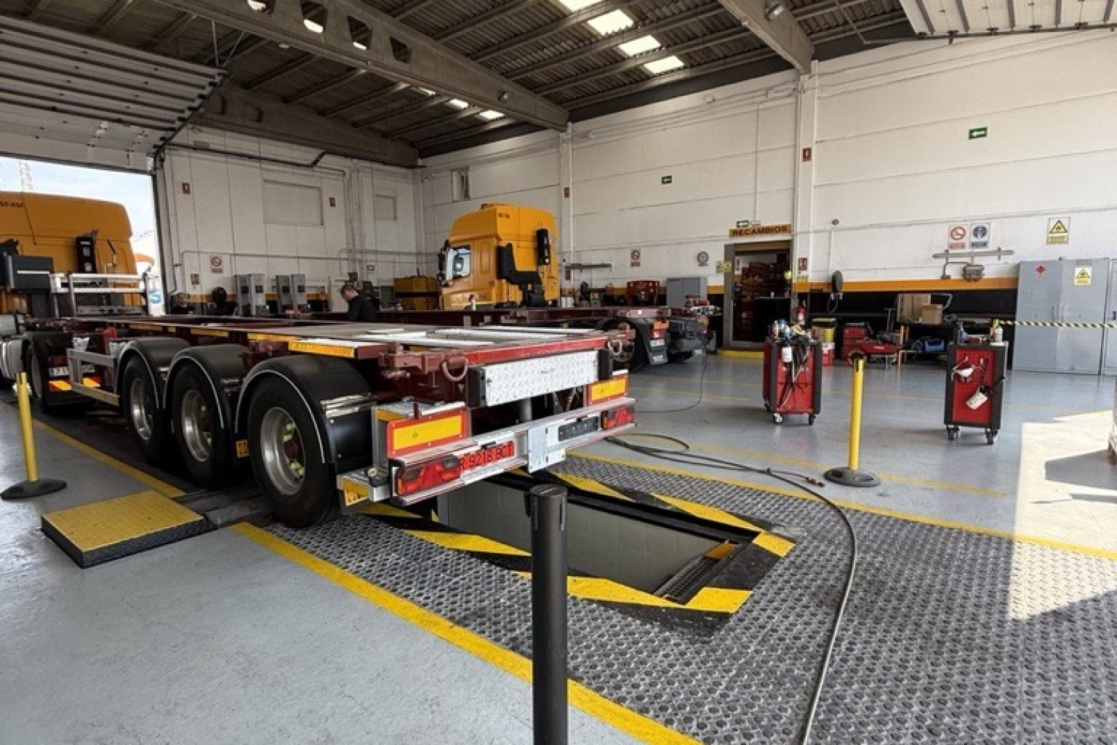 The repair station from inside