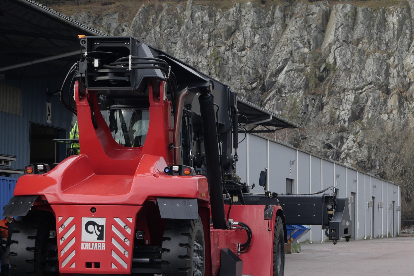 Stack Reacher in front of mountains