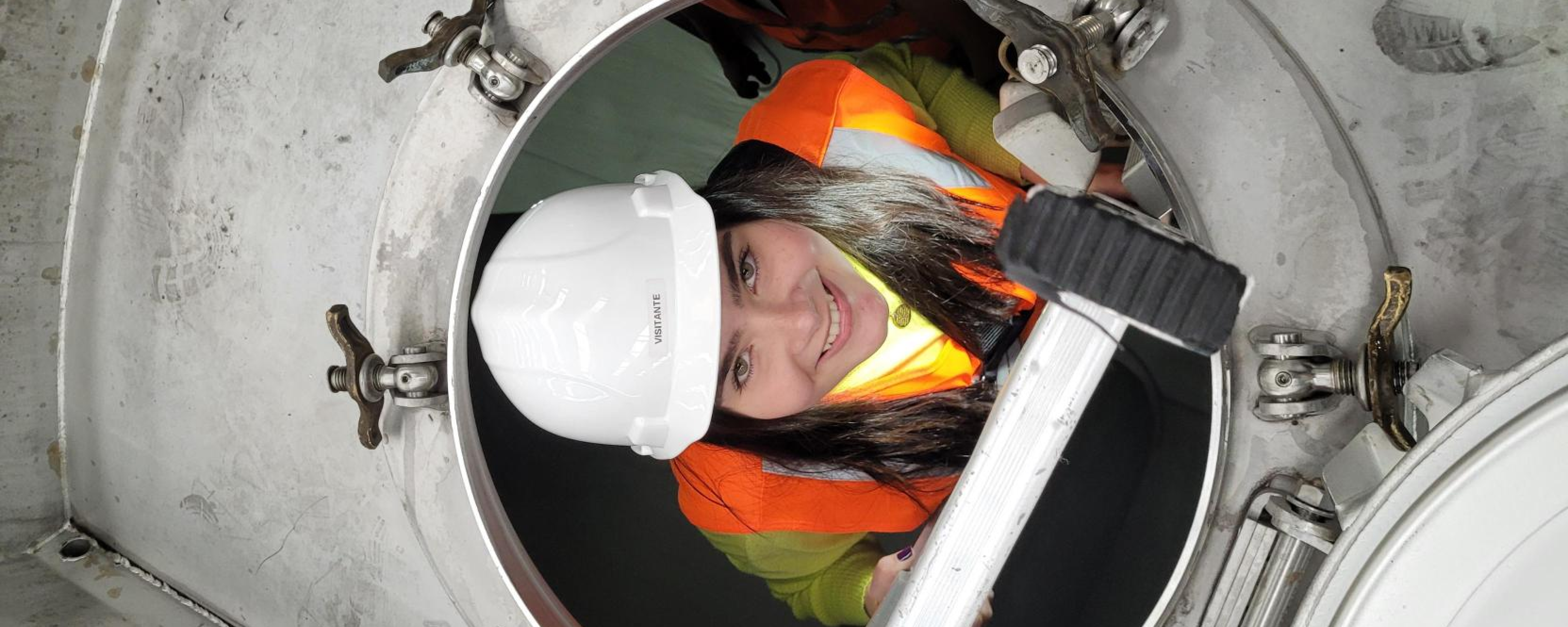 Woman in global Training Container 